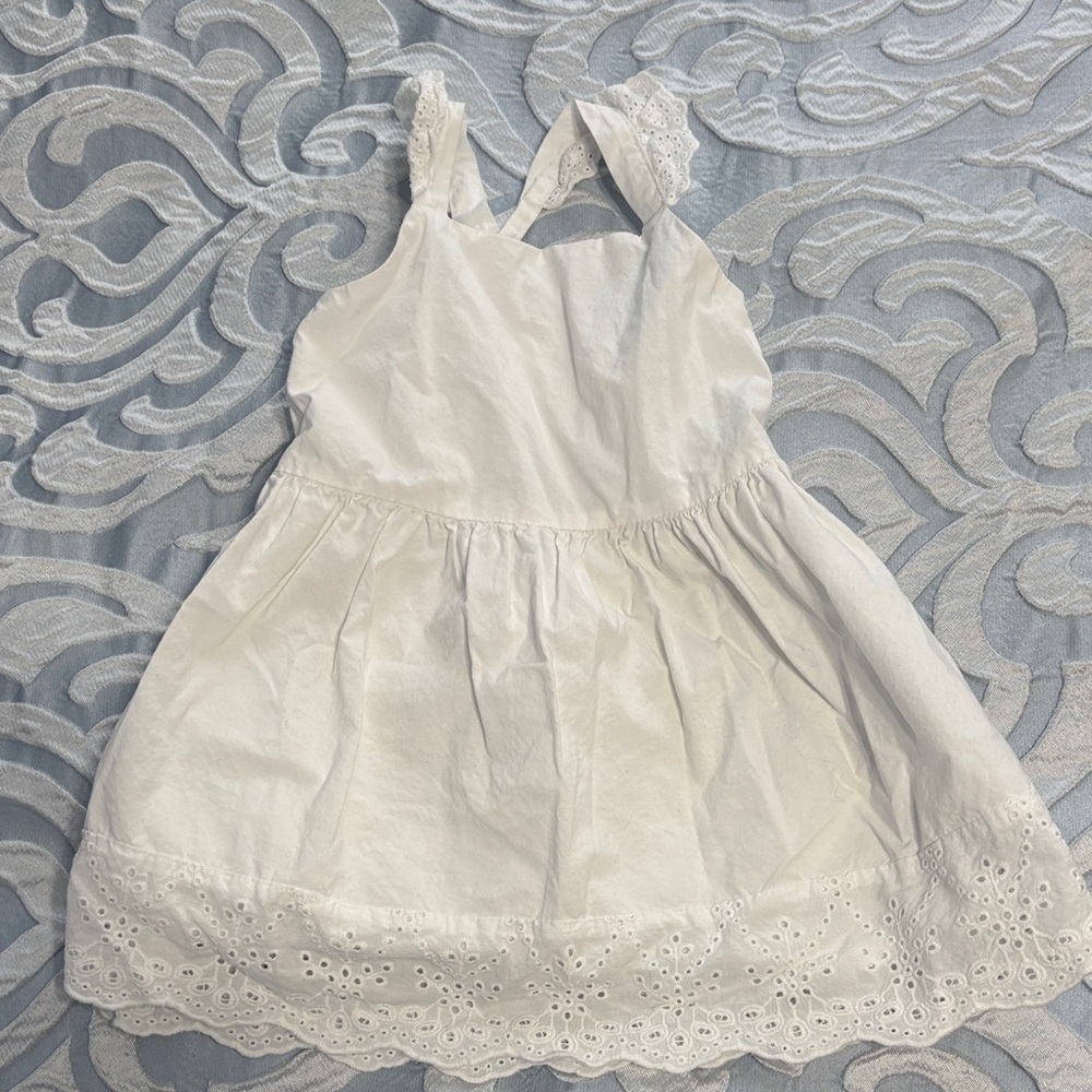 Carter's Elegant White Eyelet Kids Dress
